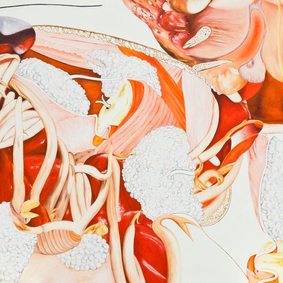 Blossom, 2010, acrylique et huile sur toile, 100x100 cm